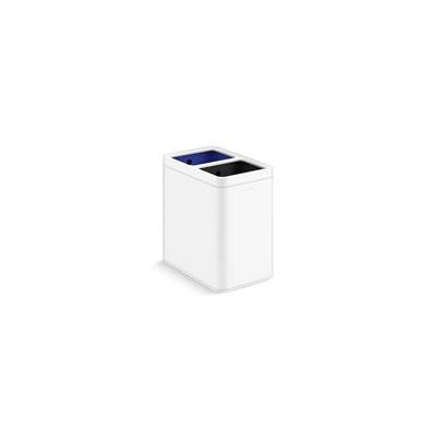 Kohler K-31315-STW - 22-Liter Dual-Compartment Open-Top Trash Can