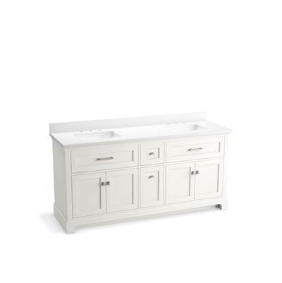 Kohler K-29264-BD1-0 - Charlemont 72 In. Bathroom Vanity Cabinet With Sinks And Quartz Top