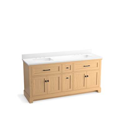 Kohler K-29264-BD1-WEK - Charlemont 72 In. Bathroom Vanity Cabinet With Sinks And Quartz Top