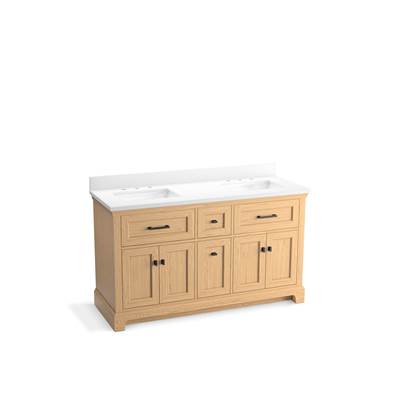 Kohler K-29263-BD1-WEK - Charlemont 60 In. Bathroom Vanity Cabinet With Sinks And Quartz Top
