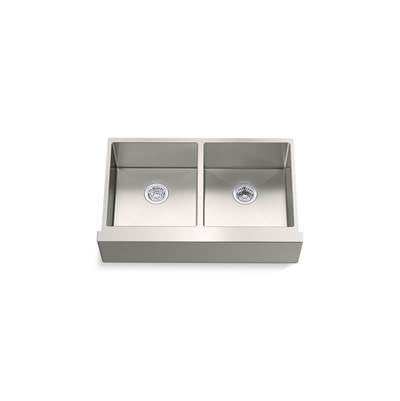 Kohler K-33159-NA - Strive 35-1/2 In. Undermount Double-Bowl Farmhouse Kitchen Sink With Accessories