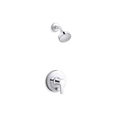 Kohler K-T49990-4G-CP - Pitch Rite-Temp Shower Trim Kit With Push-Button Diverter 1.75 Gpm