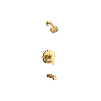 Kohler K-T49980-4Y-2MB - Pitch Rite-Temp Bath And Shower Trim Kit With Push-Button Diverter And Lever Handle 2.5 Gpm