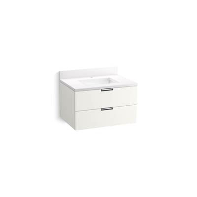 Kohler K-34654-0 - Maxstow 30 In. Wall-Hung Bathroom Vanity Cabinet With Sink And Quartz Top