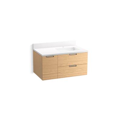 Kohler K-34655-WEK - Maxstowe 36 In. Wall-Hung Bathroom Vanity Cabinet With Sink And Quartz Top