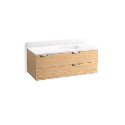 Kohler K-34656-WEK - Maxstow 48 In. Wall-Hung Bathroom Vanity Cabinet With Sink And Quartz Top