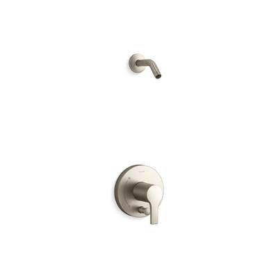 Kohler K-TLS35326-4-BN - Elate Rite-Temp Shower Trim Kit With Push-Button Diverter Without Showerhead