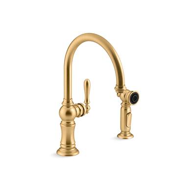 Kohler K-99262-2MB - Artifacts Single-Handle Kitchen Sink Faucet With Two-Function Sprayhead