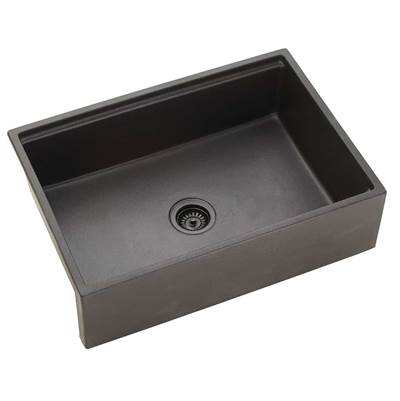 Lenova NG-AP-S30BK - Nova Granite Composite Apron Front Ledge Sinks