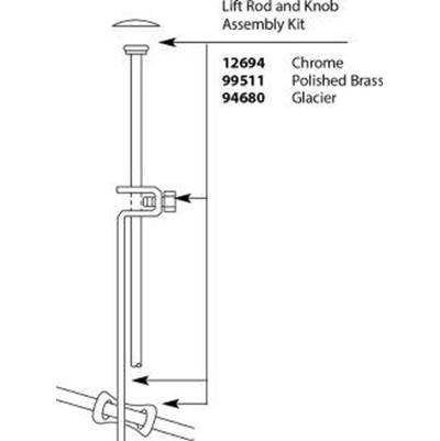 Moen 12694 - Lift Rod Kit