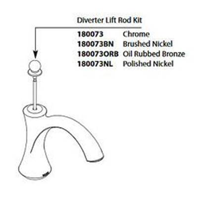 Moen 180073 - Diverter Rod Kit