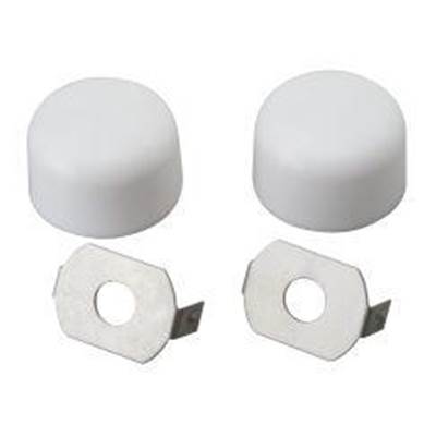 Moen M5681 - Cap Tlt Bolt Rnd W/Ss Clip Wht Crd