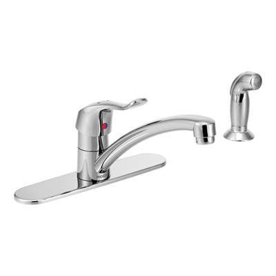 Moen 8707 - M-Dura Chrome One-Handle Kitchen Faucet