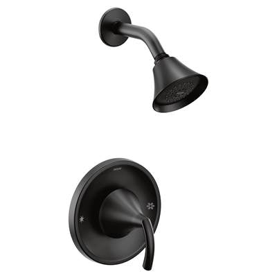 Moen T2742BL - Glyde Matte Black Posi-Temp Shower Only