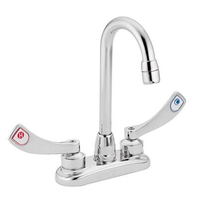 Moen 8278 - M-Dura Desk Mount Pantry Faucet With Gooseneck Spout And Double Wrist Blade Handle