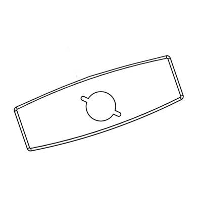 Moen 104426 - 4'' Deck Plate (With Mounting Kit) For 8302, 8303, 8304