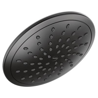 Moen 6345EPBL - Matte Black One-Function 8'' Diameter Spray Head Eco-Performance Rainshower