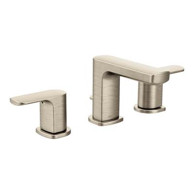 Moen T6920BN - Rizon Brushed Nickel Two-Handle Low Arc Bathroom Faucet