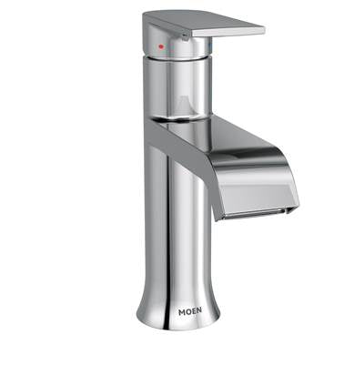Moen 6702 - Genta Lx Chrome One-Handle High Arc Bathroom Faucet