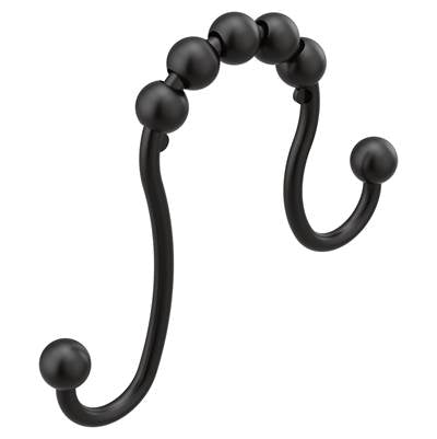 Moen SR2201BL - Double Shower Curtain Rings (12) - Bl