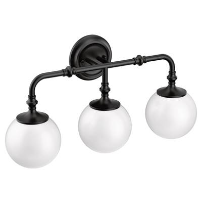 Moen YB0563BL - Colinet Three Globe Light Bl