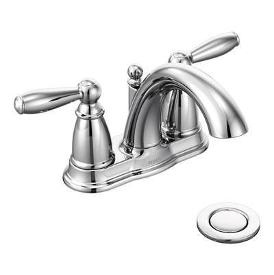 Moen 6610 - Brantford Chrome Two-Handle High Arc Bathroom Faucet