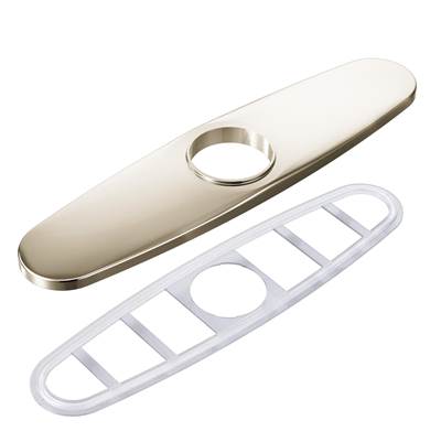 Moen 141002NL - 10.27 In. X 2.45 In. Escutcheon Plate In Polished Nickel