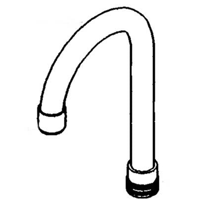 Moen 104430 - Gooseneck Spout (5-3/8'' Reach, 13-1/4'' Height