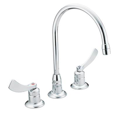 Moen 8225SMF15 - M-Dura Double Handle Widespread Bathroom Faucet