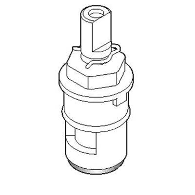 Moen 121550 - Commercial 2-Handle Plastic Shell Ceramic Disk Cartridge - Hot