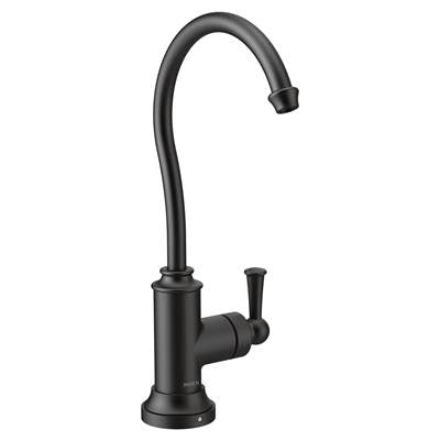 Moen S5510BL - Sip Traditional Matte Black One-Handle High Arc Beverage Faucet
