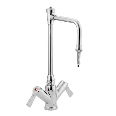 Moen 8116 - Commercial M-Dura Two-Handle Laboratory Faucet With Vacuum Breaker Spout And Hose Nozzle, Chrome