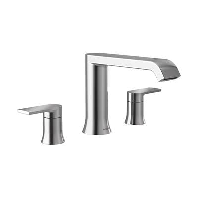 Moen T908 - Genta Lx Chrome Two-Handle Low Arc Roman Tub Faucet
