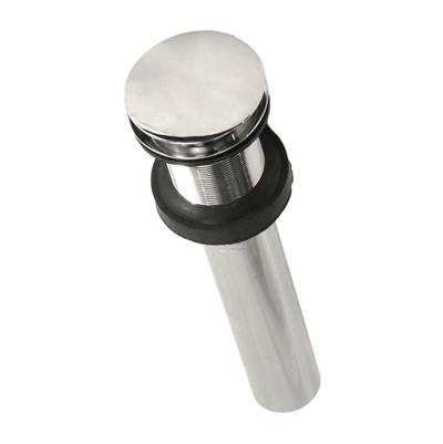 Native Trails DR130-PN - 1.5'' Push To Seal Dome Drain In Polished Nickel Pvd