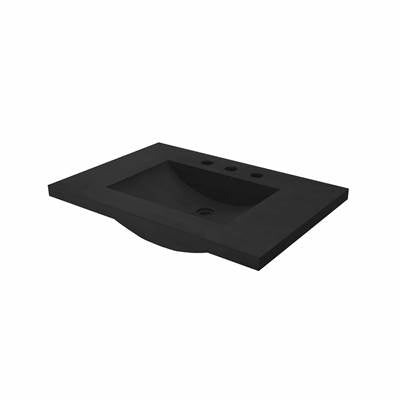 Native Trails NSVNT30-C - 30'' Palomar Vanity Top With Integral Sink In Charcoal - 8'' Widespread Cutout