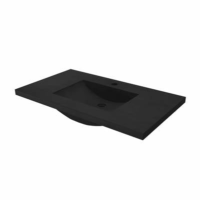 Native Trails NSVNT36-C1 - 36'' Palomar Vanity Top With Integral Sink In Charcoal - Single Faucet Cutout