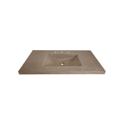 Native Trails NSVNT36-E1 - 36'' Palomar Vanity Top With Integral Sink In Earth - Single Faucet Cutout
