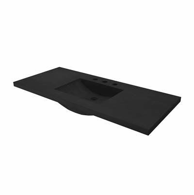 Native Trails NSVNT48-C - 48'' Palomar Vanity Top With Integral Sink In Charcoal - 8'' Widespread Cutout