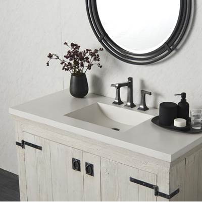 Native Trails NSVNT48-P - 48'' Palomar Vanity Top With Integral Sink In Pearl - 8'' Widespread Cutout