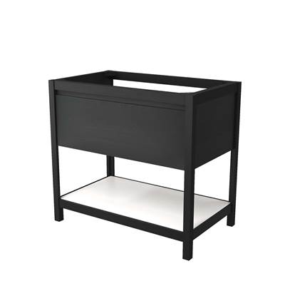 Native Trails VNO368-P - 36'' Solace Vanity In Midnight Oak With Pearl Shelf