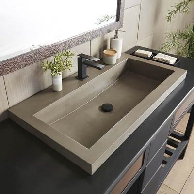Native Trails NSL3619-EX - Trough 3619 In Earth - No Faucet Holes