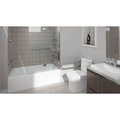 Neptune Entrepreneur 220468-000-001-202 - Astica 3060 Ifs Ada Acrylic Alcove Right-Hand Drain Bathtub In White