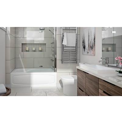 Neptune Entrepreneur 220487-R-130-001 - Juna 3060 Ifs Afr Acrylic Alcove Right-Hand Drain Whirlpool Bathtub In White