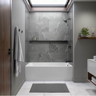 Neptune Entrepreneur 220489-L-110-001 - Pia 3060 Ifs Acrylic Alcove Left-Hand Drain Activ-Air Bathtub In White