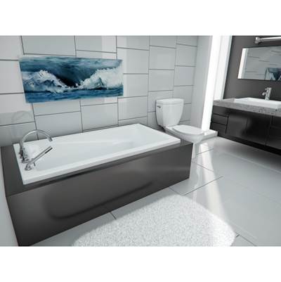 Neptune Entrepreneur 220177-E-110-001 - Zenya 6032 Afr Acrylic Drop-In End Drain Activ-Air Bathtub In White