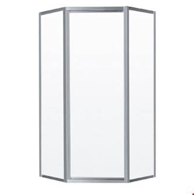 Neptune Entrepreneur 220088-900-084-000 - Ovada Neo-Angle 38 X 38 X 70 In. 4 Mm Pivot Shower Door For Corner Installation With Clear Glass In Chrome