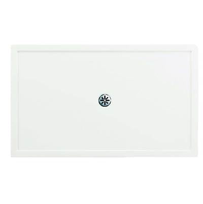 Neptune Entrepreneur 220101-503-001-000 - Zen 6036 Acrylic Corner Right Shower Base In White With Center Drain