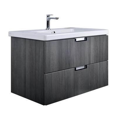 Aria AZZ61-3DR WH - Ar-New Light 24'' 3 Drawer Vanity W/ Ald-Slim61, White Gloss