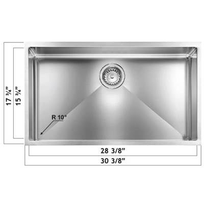 Oaks Kitchen & Bath 0131B6 - Merida 28X16X9 Undermount