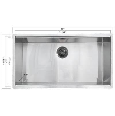 Oaks Kitchen & Bath 1QA84SC-OK - Flexi 31X16 Undermount In Ice